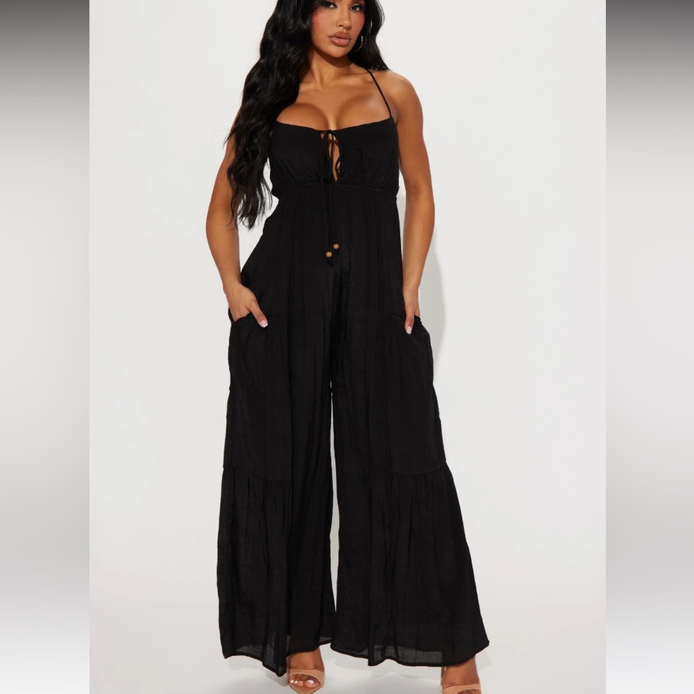 Fashion nova linen jumpsuit